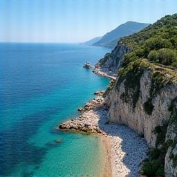 French Riviera coastline